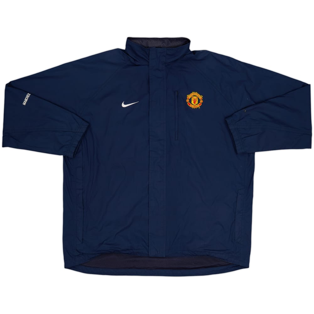 2005-06 Manchester United Nike Hooded Rain Jacket - 8/10 - (XL)