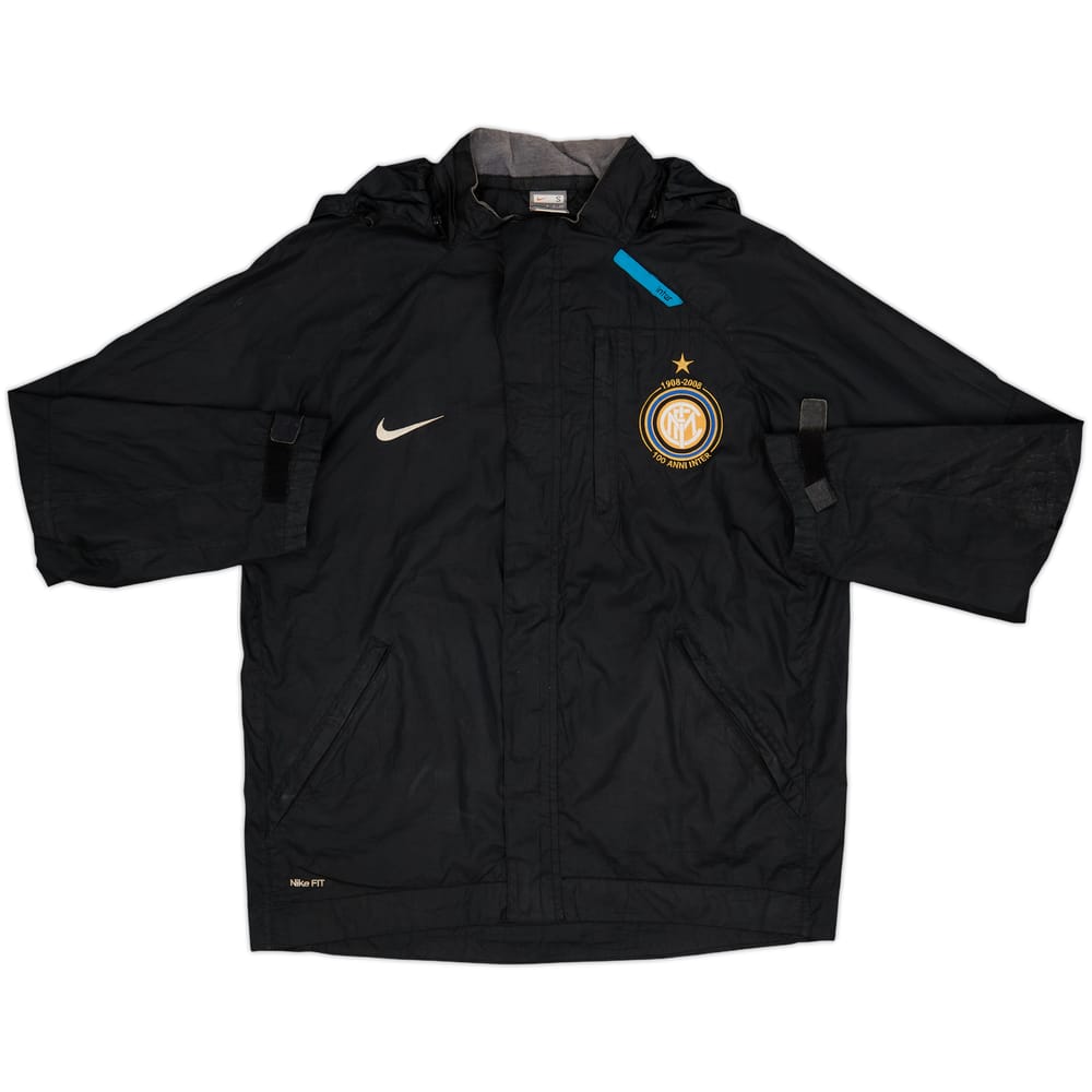 2007-08 Inter Milan Nike Hooded Rain Jacket - 6/10 - (S)