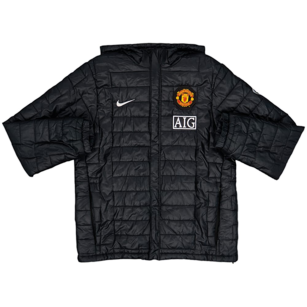 2009-10 Manchester United Nike Padded Bench Coat - 9/10 - (M)
