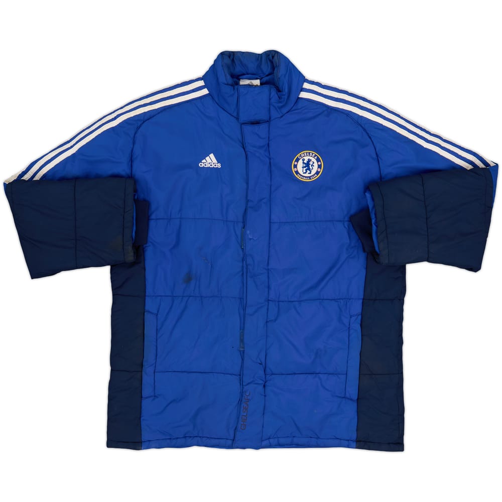 2007-08 Chelsea adidas Padded Bench Coat - 4/10 - (L)