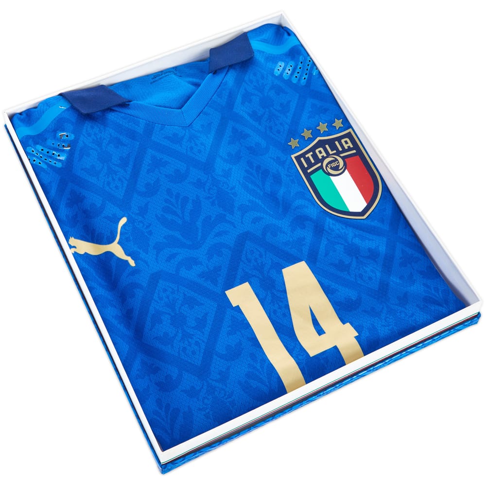 2020-21 Italy Special Edition Authentic Home Shirt Chiesa #14 - 6/10 - (L)