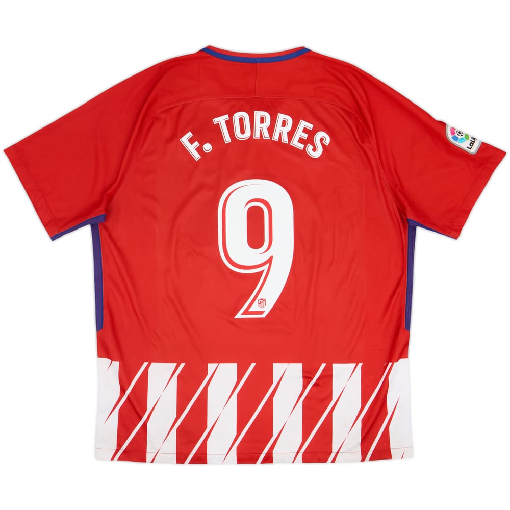 2017-18 Atletico Madrid Home Shirt F.Torres #9 - 6/10 - (XL)