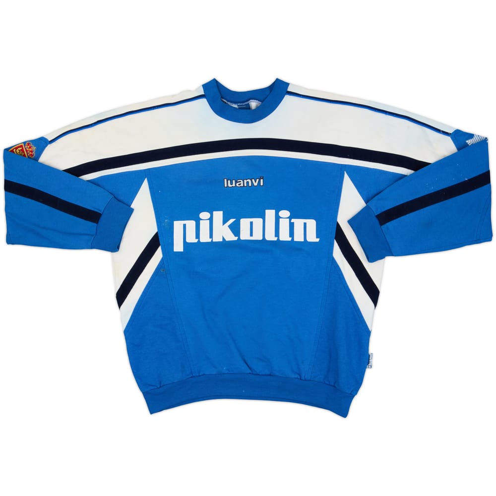 1999-00 Real Zaragoza Luanvi Sweat Top - 4/10 - (L)