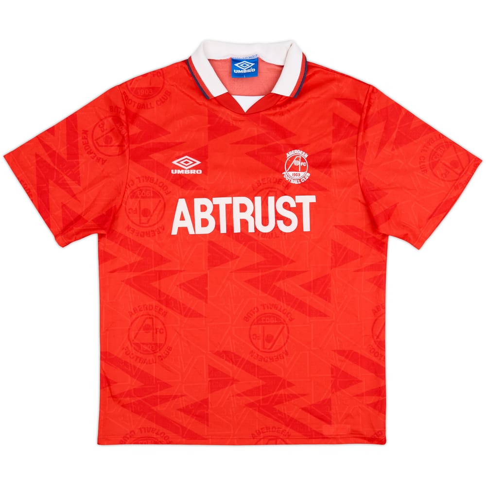 1992-93 Aberdeen Home Shirt - 8/10 - (L)
