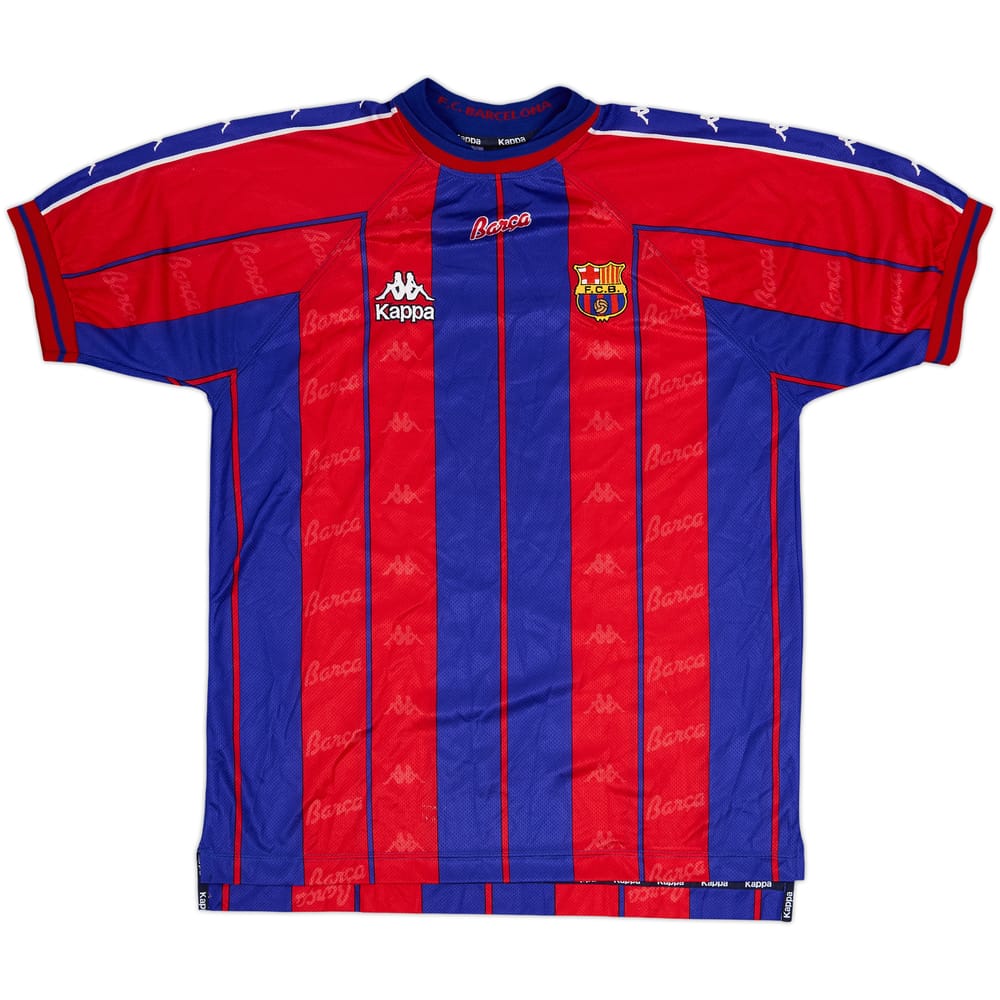 1997-98 Barcelona Home Shirt - 9/10 - (XL)