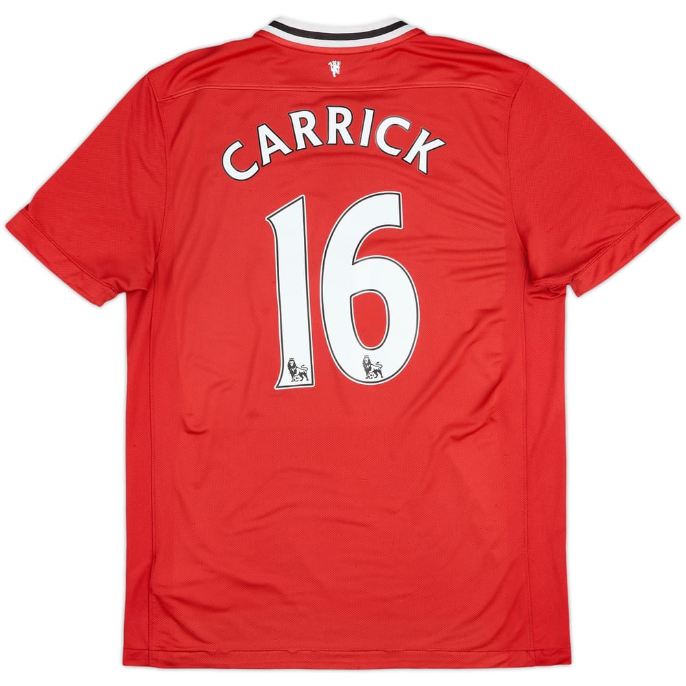 2011-12 Manchester United Home Shirt Carrick #16 - 5/10 - (L)