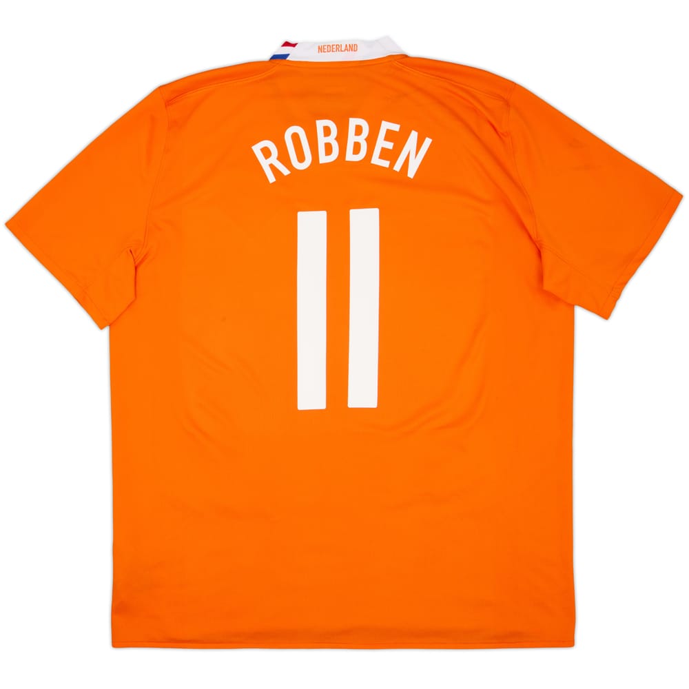 2008-10 Netherlands Home Shirt Robben #11 - 5/10 - (XL)