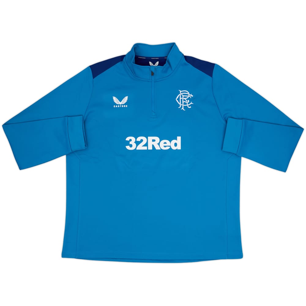 2023-24 Rangers Castore 1/4 Zip Drill Top - 9/10 - (XXL)