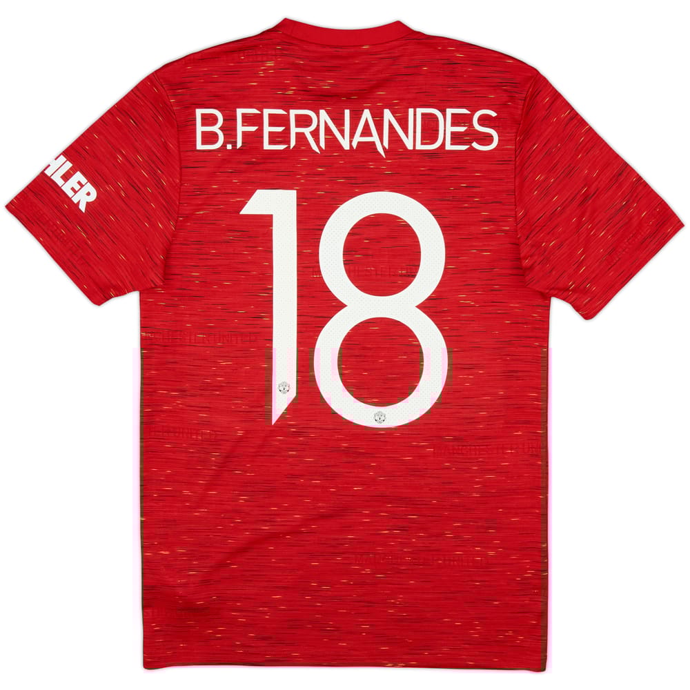 2020-21 Manchester United Home Shirt B.Fernandes #18 - 9/10 - (S)