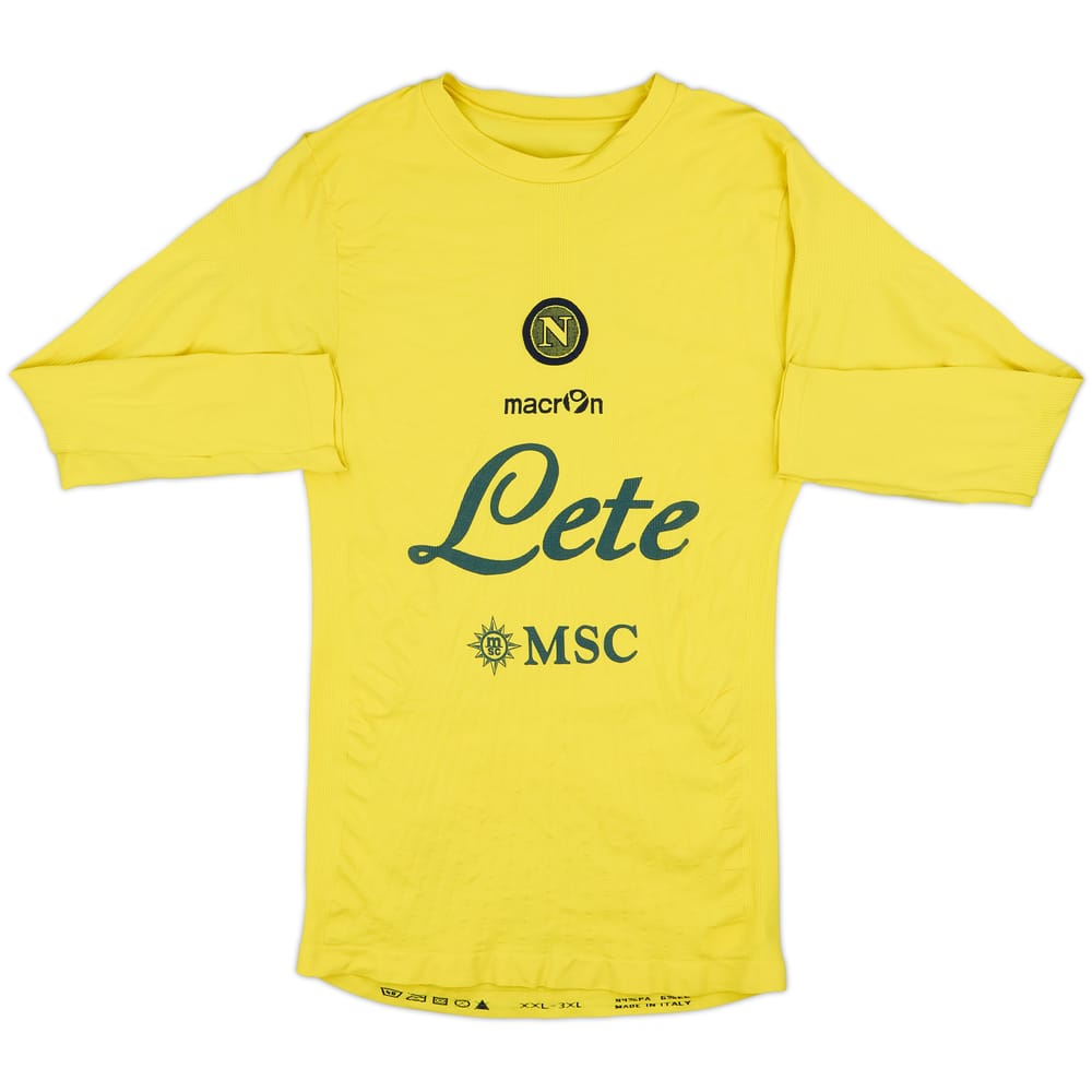 2010-11 Napoli Macron Compression L/S Shirt - 8/10 - (XXL/3XL)