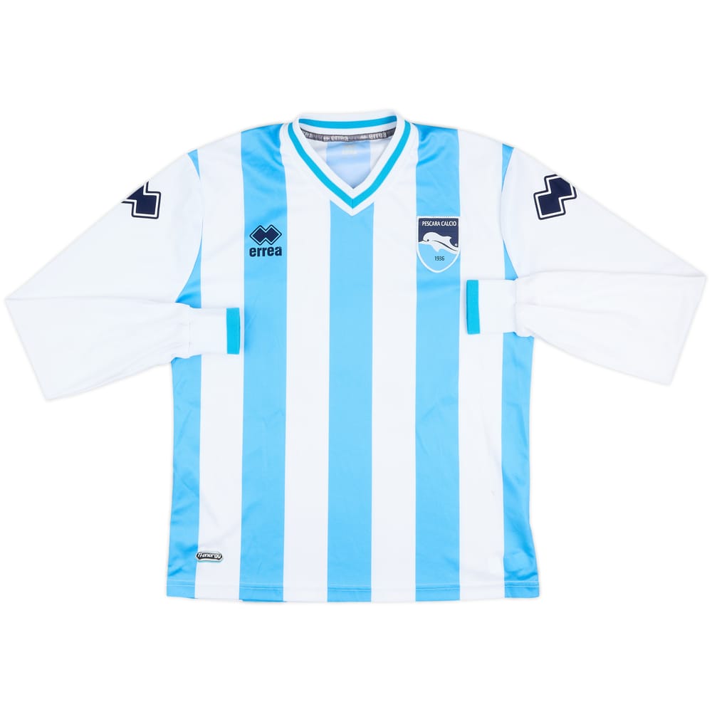 2012-13 Pescara Youth Match Issue Home L/S Shirt #14