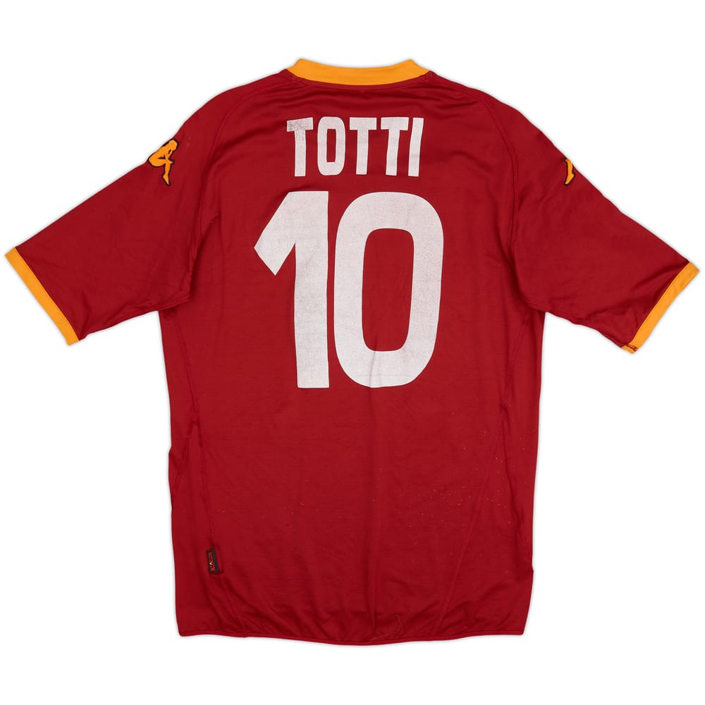 2007-08 Roma Home Shirt Totti #10 - 5/10 - (XXL)