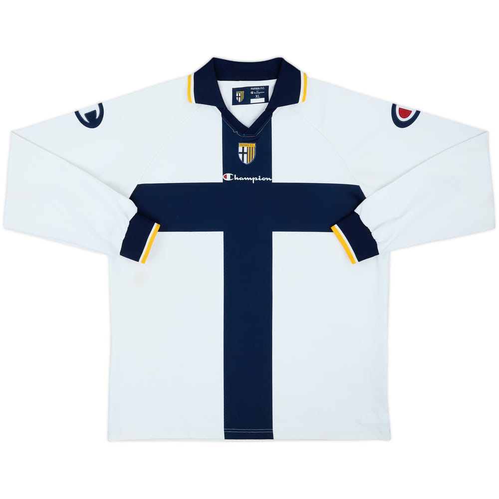 Camiseta juvenil de la tercera equipación versión jugador de manga larga del Parma 2004-05 #87