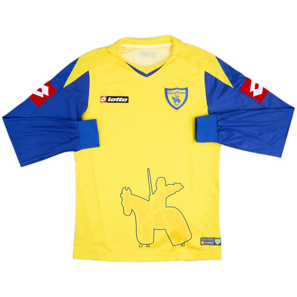 2007-08 Chievo Verona Home L/S Shirt - 8/10 - (S)