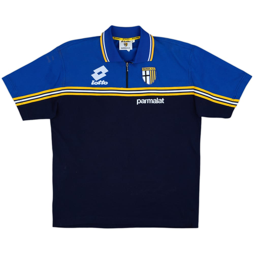 1998-99 Parma Lotto 1/4 Zip Polo Shirt - 7/10 - (XXL)