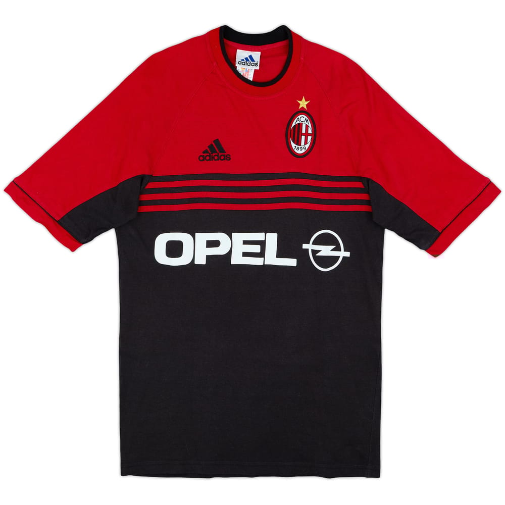 1998-00 AC Milan adidas Cotton Tee - 8/10 - (S)
