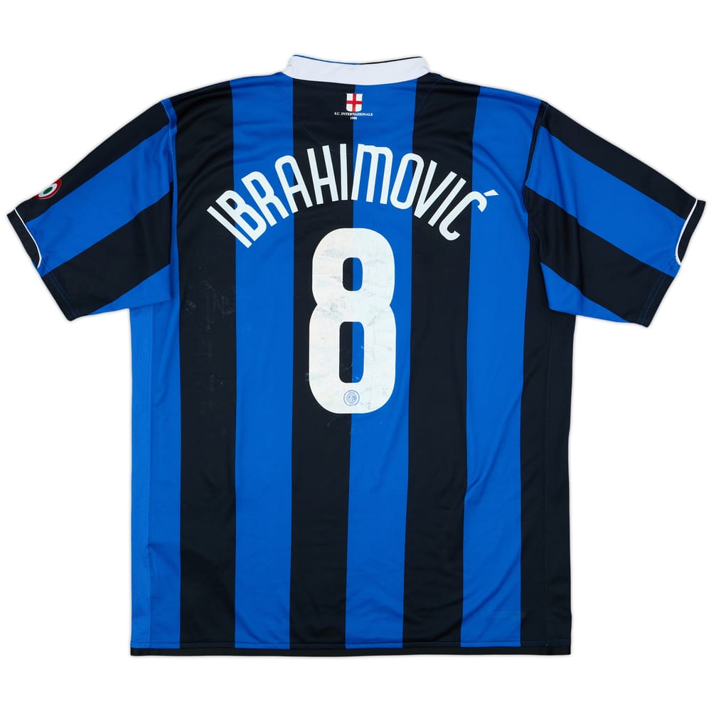 2006-07 Inter Milan Home Shirt Ibrahimovic #8 - 4/10 - (XL)