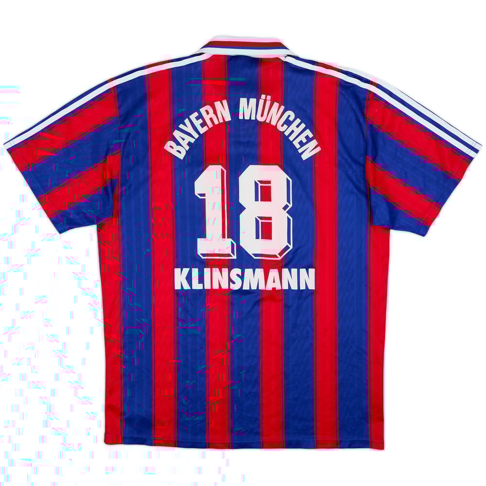 1995-97 Bayern Munich Home Shirt Klinsmann #18 - 7/10 - (L)
