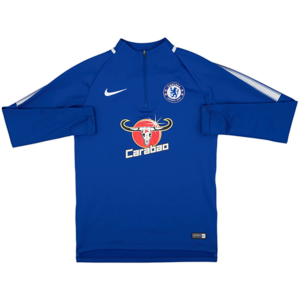 2017-18 Chelsea Nike 1/4 Zip Drill Top - 9/10 - (S)
