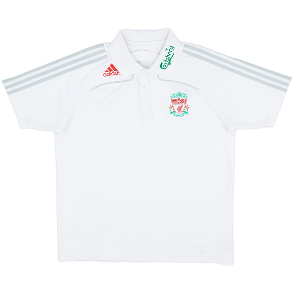 2008-09 Liverpool adidas Polo Shirt - 8/10 - (L)