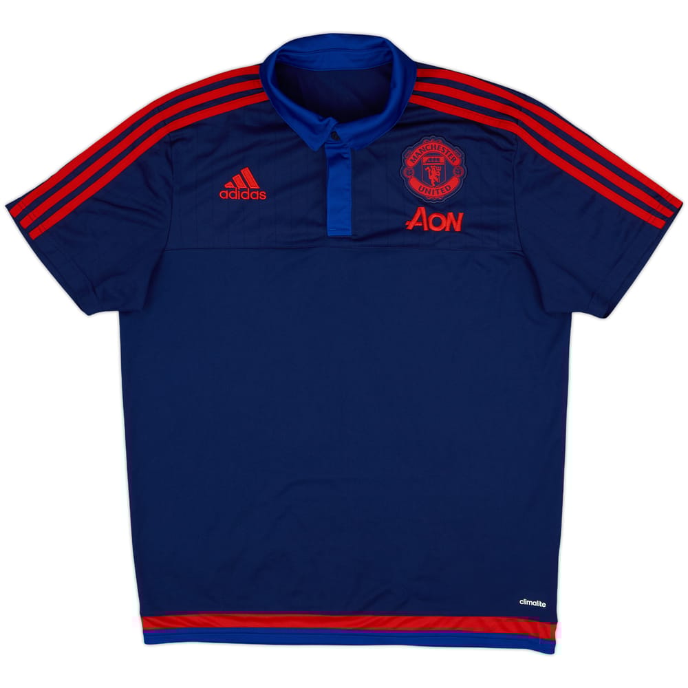 2015-16 Manchester United adidas Polo Shirt - 10/10 - (L)