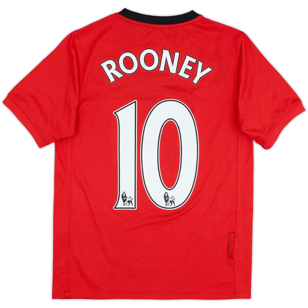 2009-10 Manchester United Home Shirt Rooney #10 - 6/10 - (M.Boys)