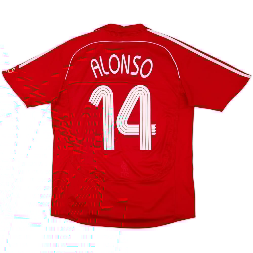 2006-08 Liverpool Home Shirt Alonso #14 - 5/10 - (L)