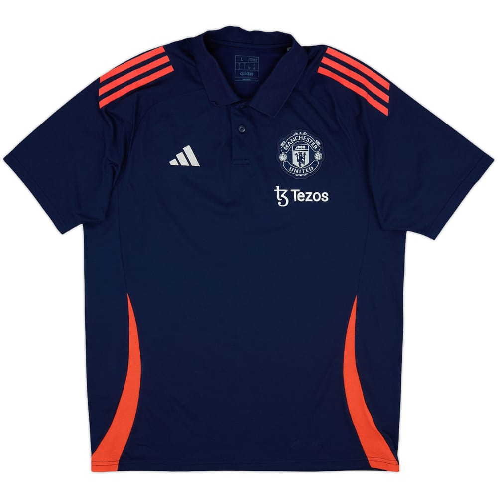 2024-25 Manchester United adidas Polo Shirt - 9/10 - (L)