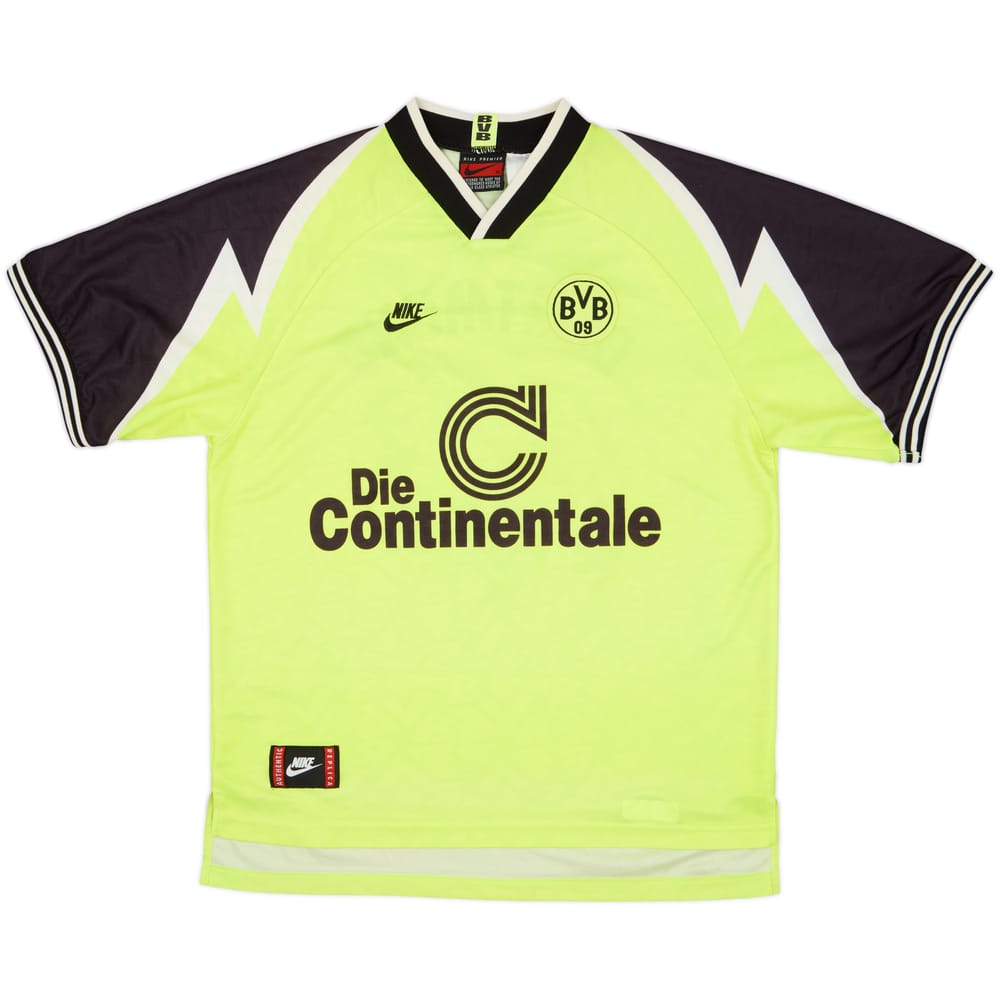 1995-96 Borussia Dortmund Home Shirt - 4/10 - (XL)