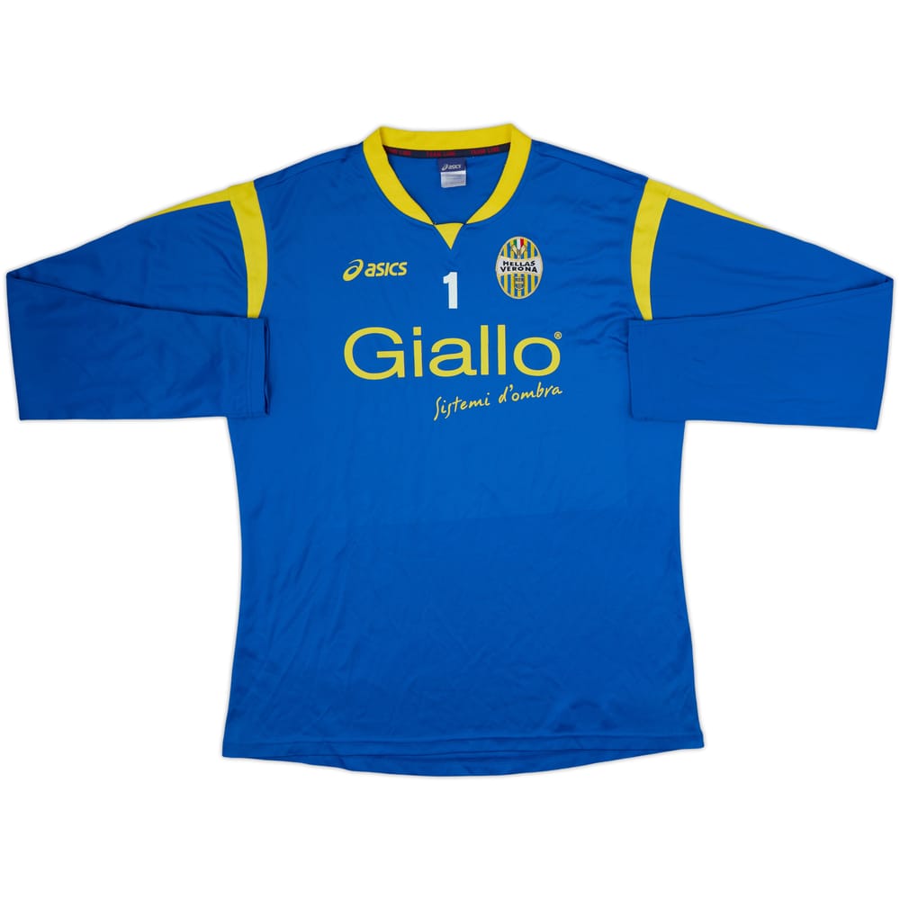 2009-10 Hellas Verona Asics Player Issue Training L/S Shirt #1 - 9/10 - (XL)