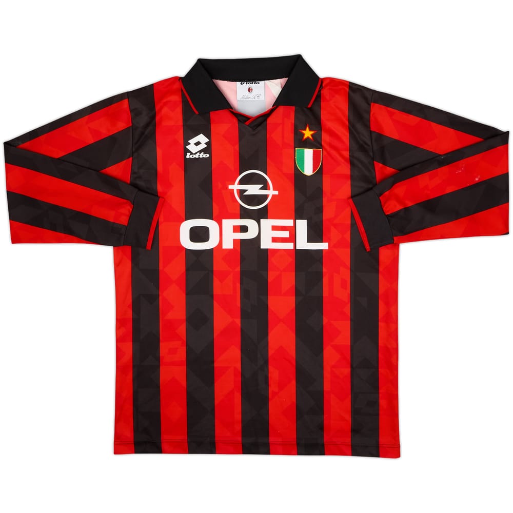 1994-95 AC Milan Home L/S Shirt #4 - 6/10 - (L)