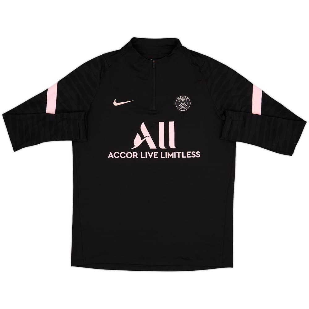 2021-22 Paris Saint-Germain Nike 1/4 Zip Drill Top - 7/10 - (L)