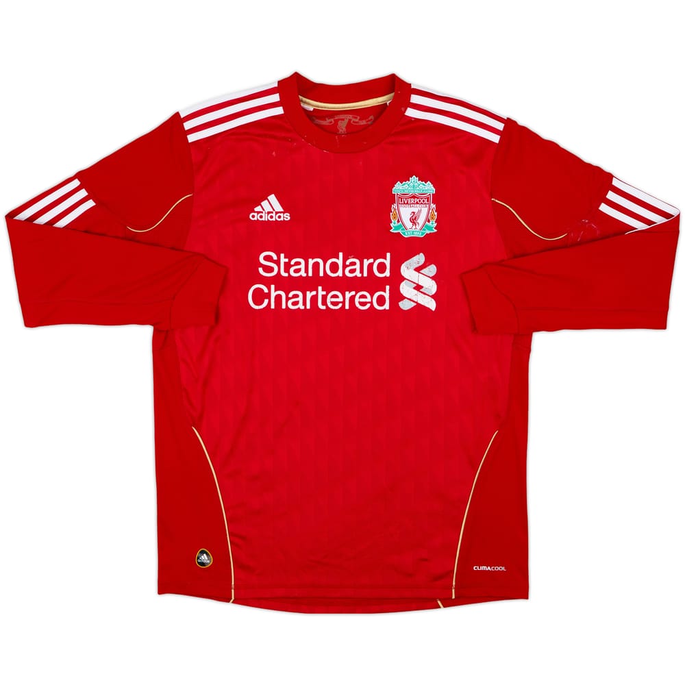 2010-12 Liverpool Home L/S Shirt - 5/10 - (XL.Boys)