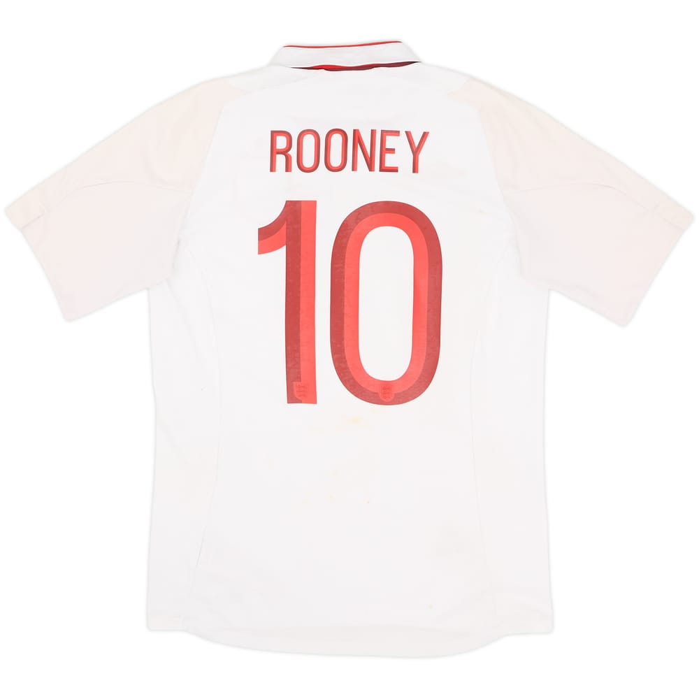 2012-13 Inglaterra Camiseta Local Rooney #10 - 5/10 - (S)