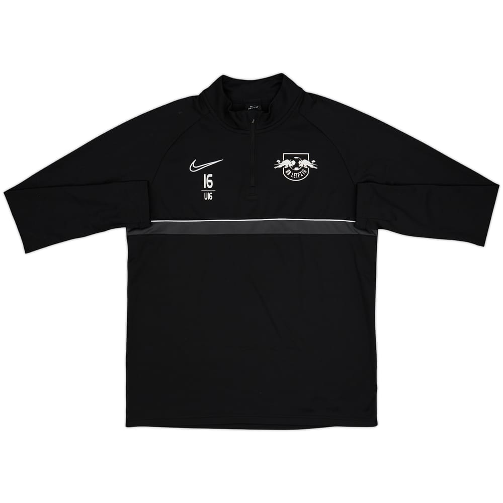 2021-22 RB Leipzig Youth Player Issue Nike 1/4 Zip Drill Top #16 - 8/10 - (L)