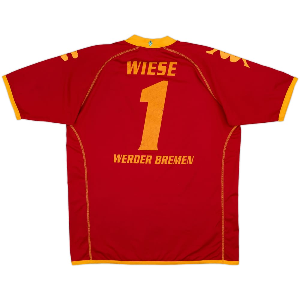 2007-08 Werder Bremen GK Shirt Wiese #1 - 6/10 - (XXL)