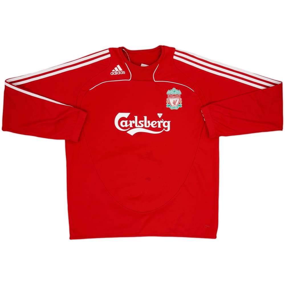 2008-09 Liverpool adidas Sweat Top - 7/10 - (XL)