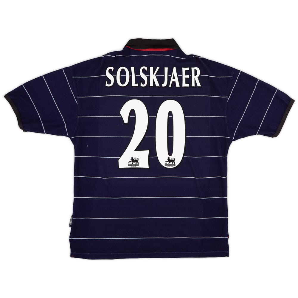 1999-00 Manchester United Away Shirt Solskjaer #20 - 9/10 - (M)