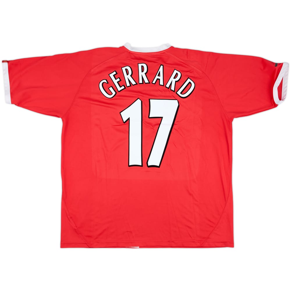 2001-03 Liverpool CL Shirt Gerrard #17 - 6/10 - (XXL)