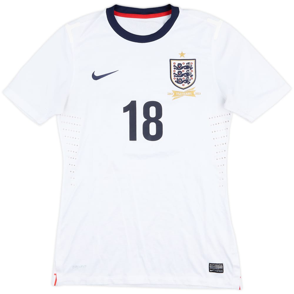 2013 England Match Issue Home Shirt #18