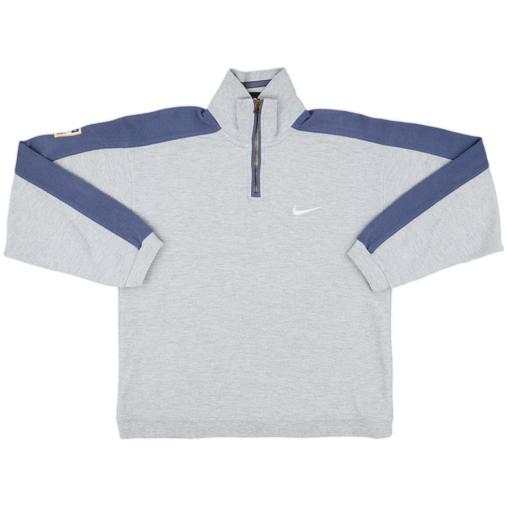 1996-97 Italy Nike 1/4 Zip Sweat Top - 9/10 - (S)