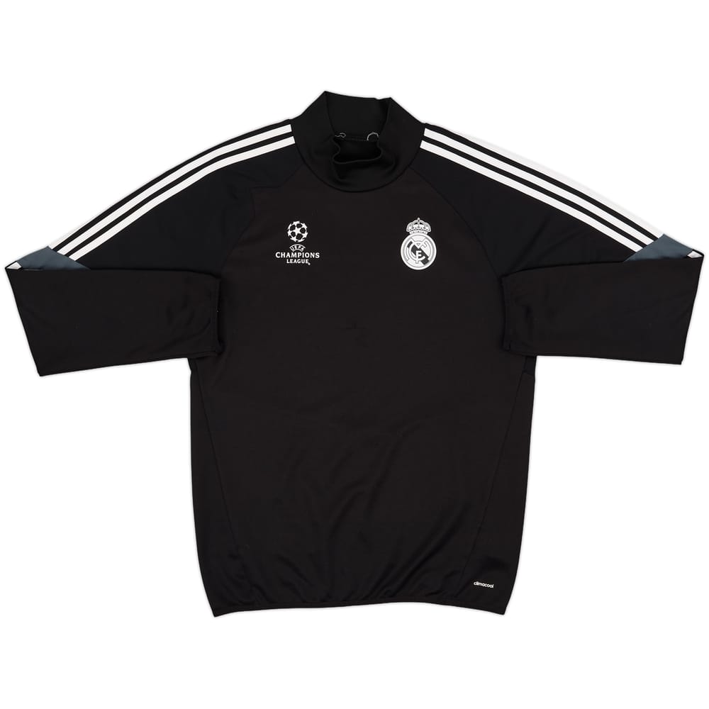 2014-15 Real Madrid CL adidas 1/4 Zip Drill Top - 8/10 - (L)
