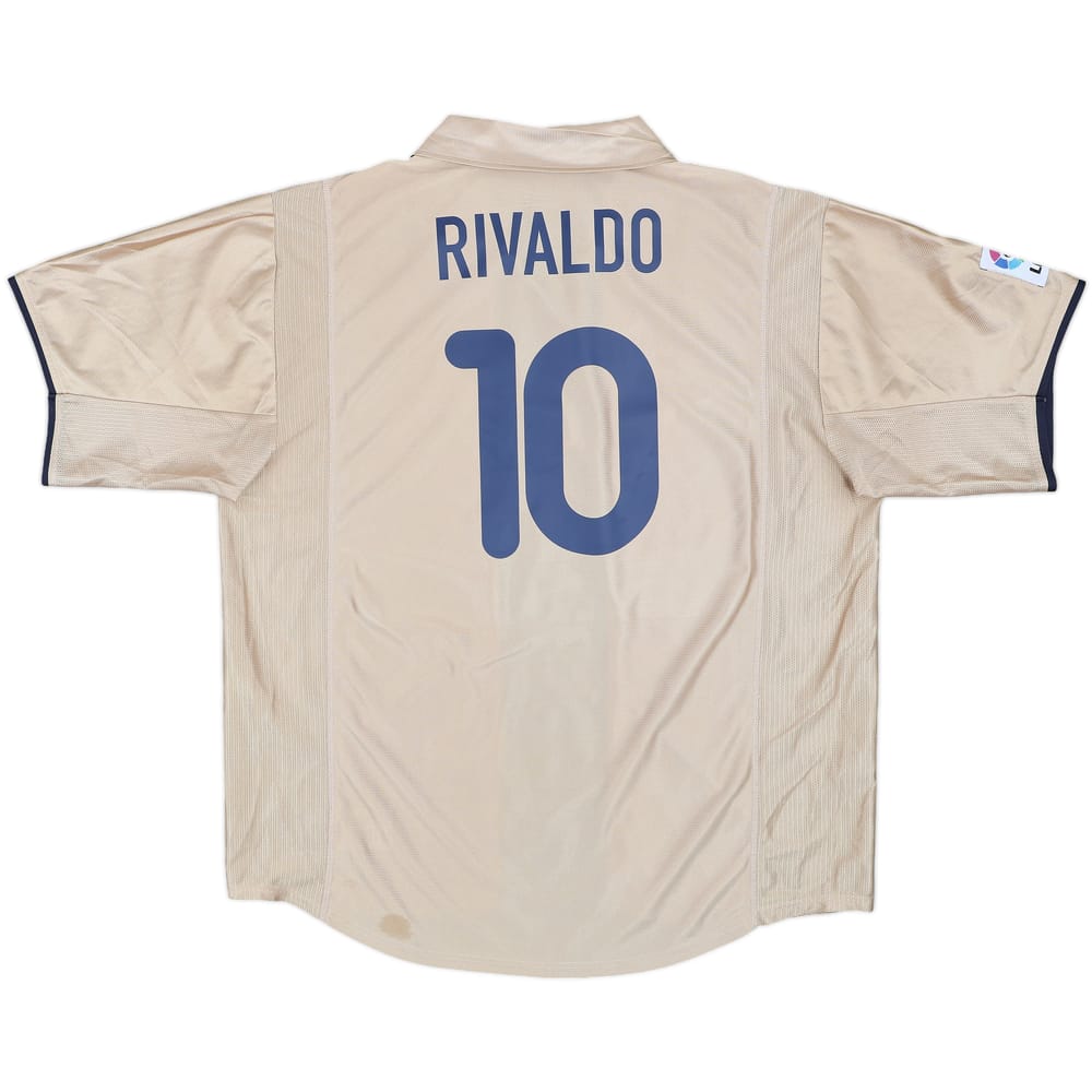 2001-03 Barcelona Away Shirt Rivaldo #10 - 8/10 - (XXL)