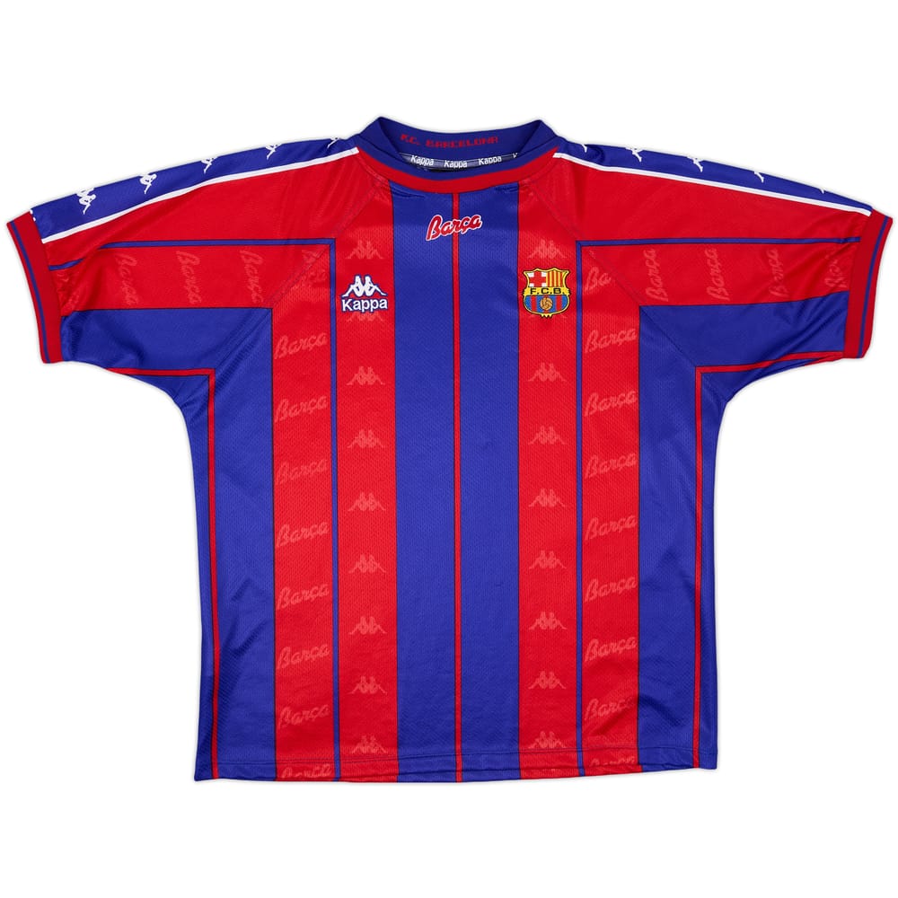 1997-98 Barcelona Home Shirt - 9/10 - (L)