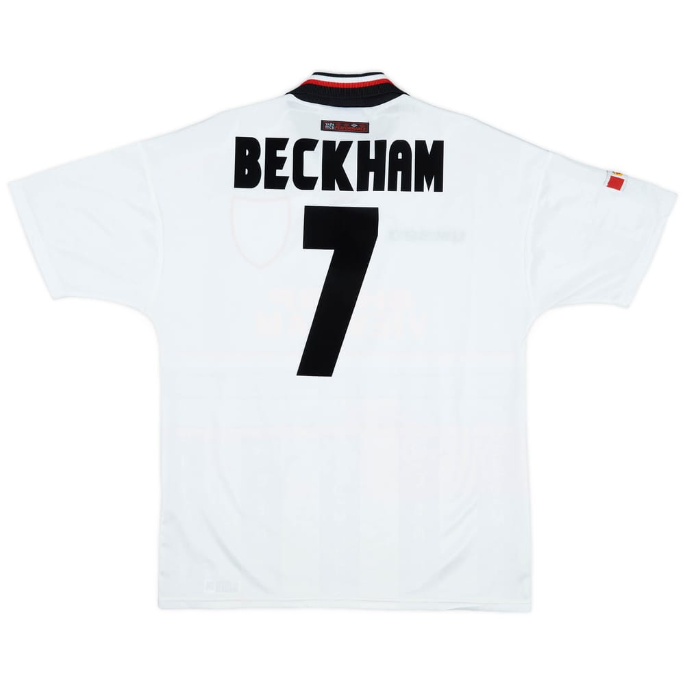 1997-99 Manchester United Away Shirt Beckham #7 - 8/10 - (L)
