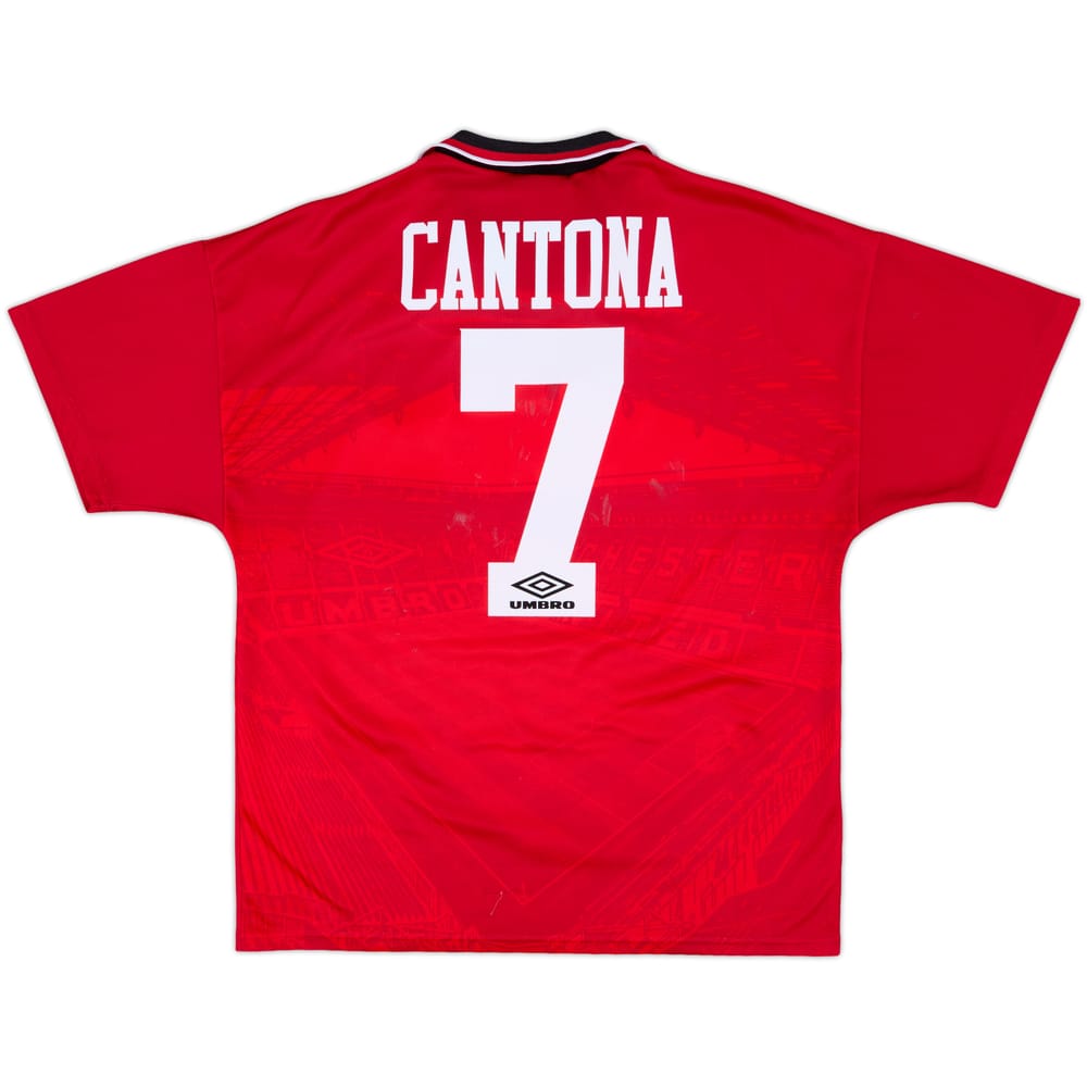 1994-96 Manchester United Home Shirt Cantona #7 - 8/10 - (M)