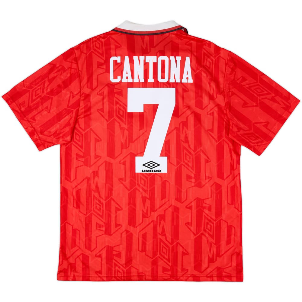 1992-94 Manchester United Home Shirt Cantona #7 - 8/10 - (L)