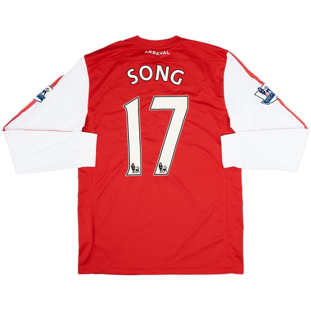 2011-12 Arsenal Home L/S Shirt Song #17 - 6/10 - (M)