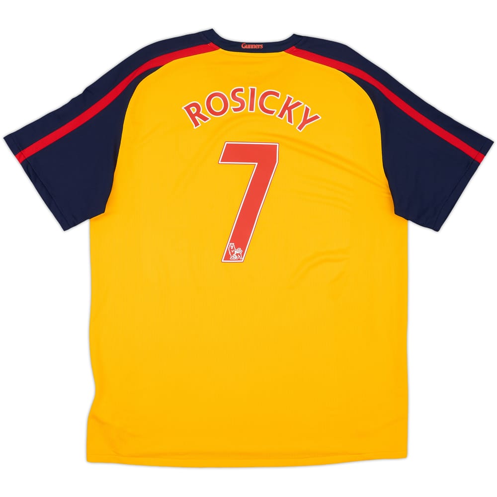2008-09 Arsenal Away Shirt Rosicky #7 - 8/10 - (XL)