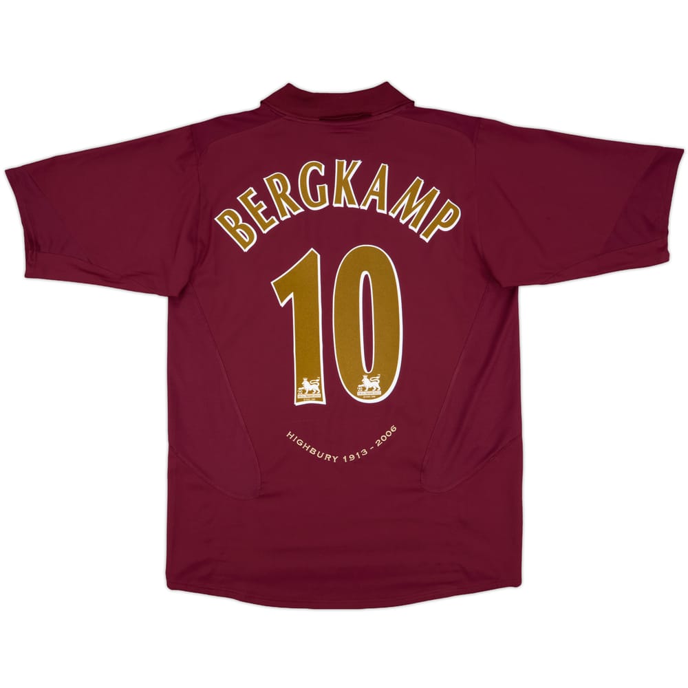 2005-06 Arsenal Home Shirt Bergkamp #10 - 6/10 - (L)